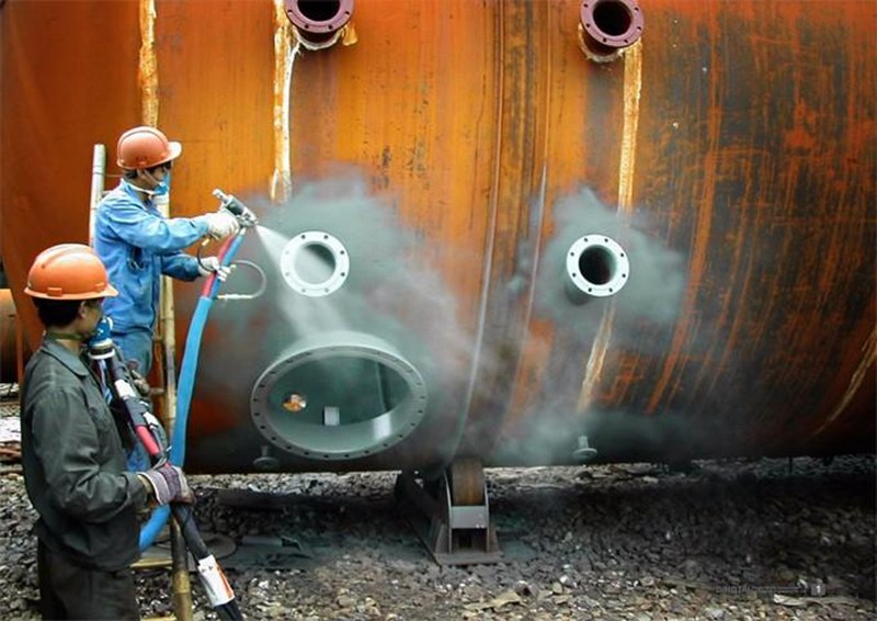 現(xiàn)場(chǎng)噴砂